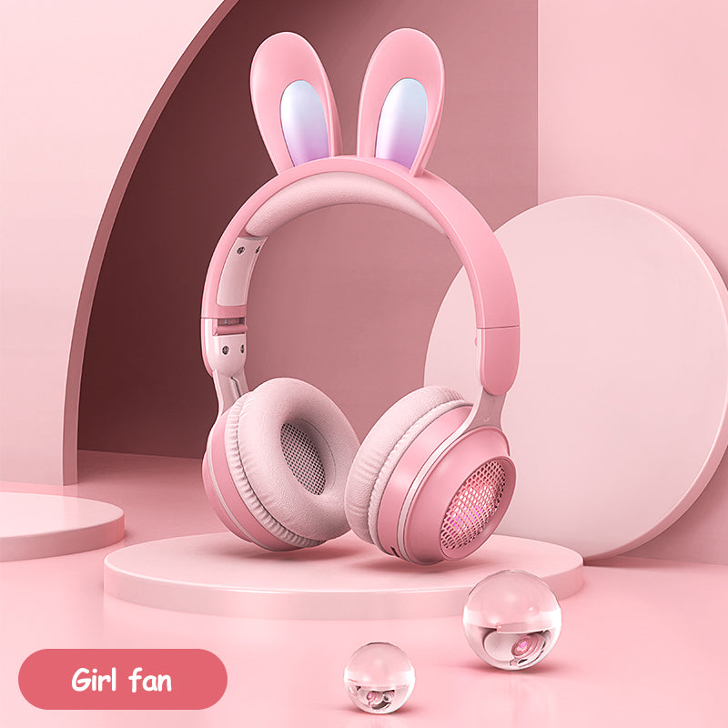 Wireless Bunny Ear Headphones β Light-Up Style, Crystal Sound & Total Comfort