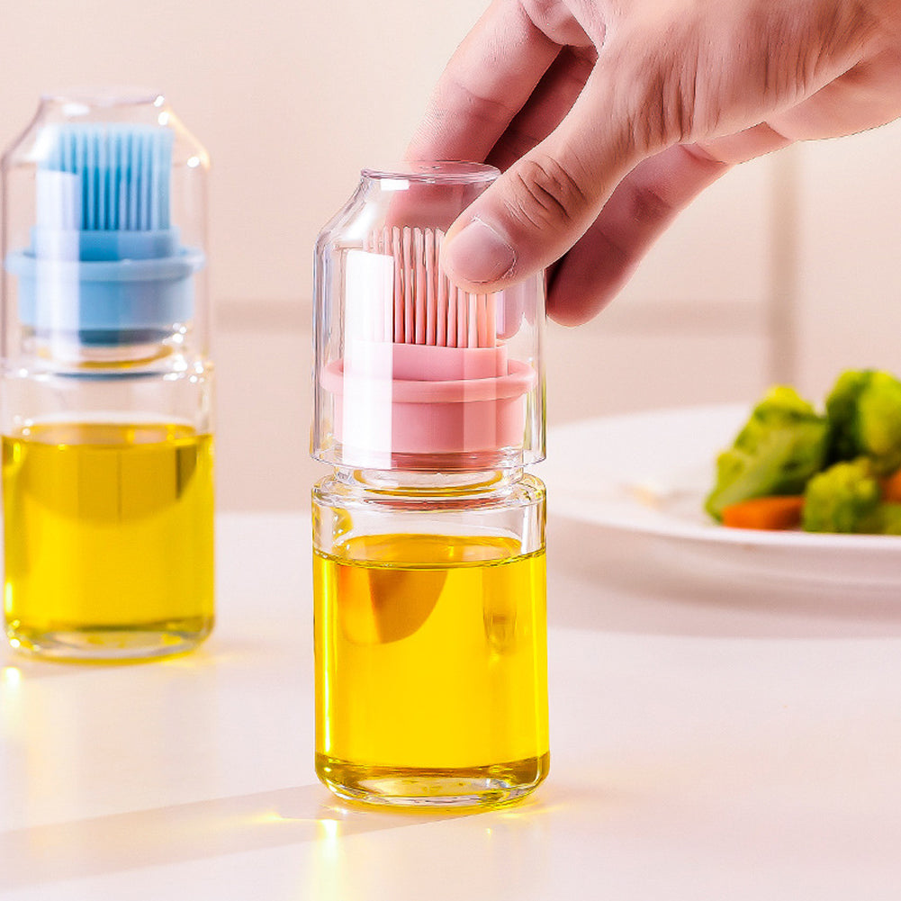 Silicone Oil Bottle with Brush β No-Mess Oiling for BBQ, Baking & Kitchen Ease
