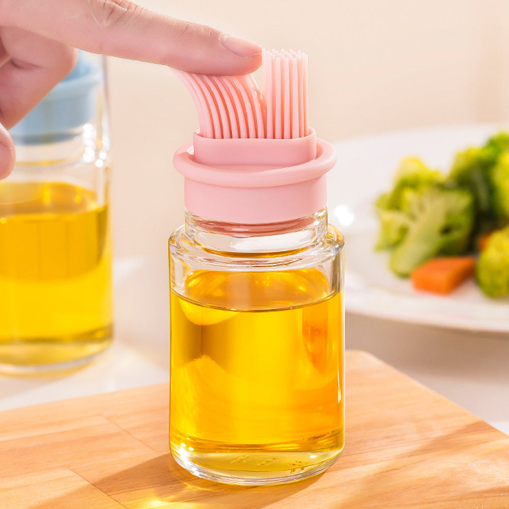 Silicone Oil Bottle with Brush β No-Mess Oiling for BBQ, Baking & Kitchen Ease
