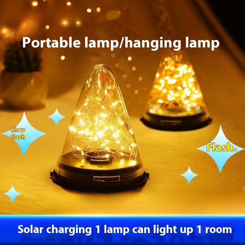 Solar Outdoor Waterproof Garden Light β Magical Cone Star Design for Elegant Night Ambience