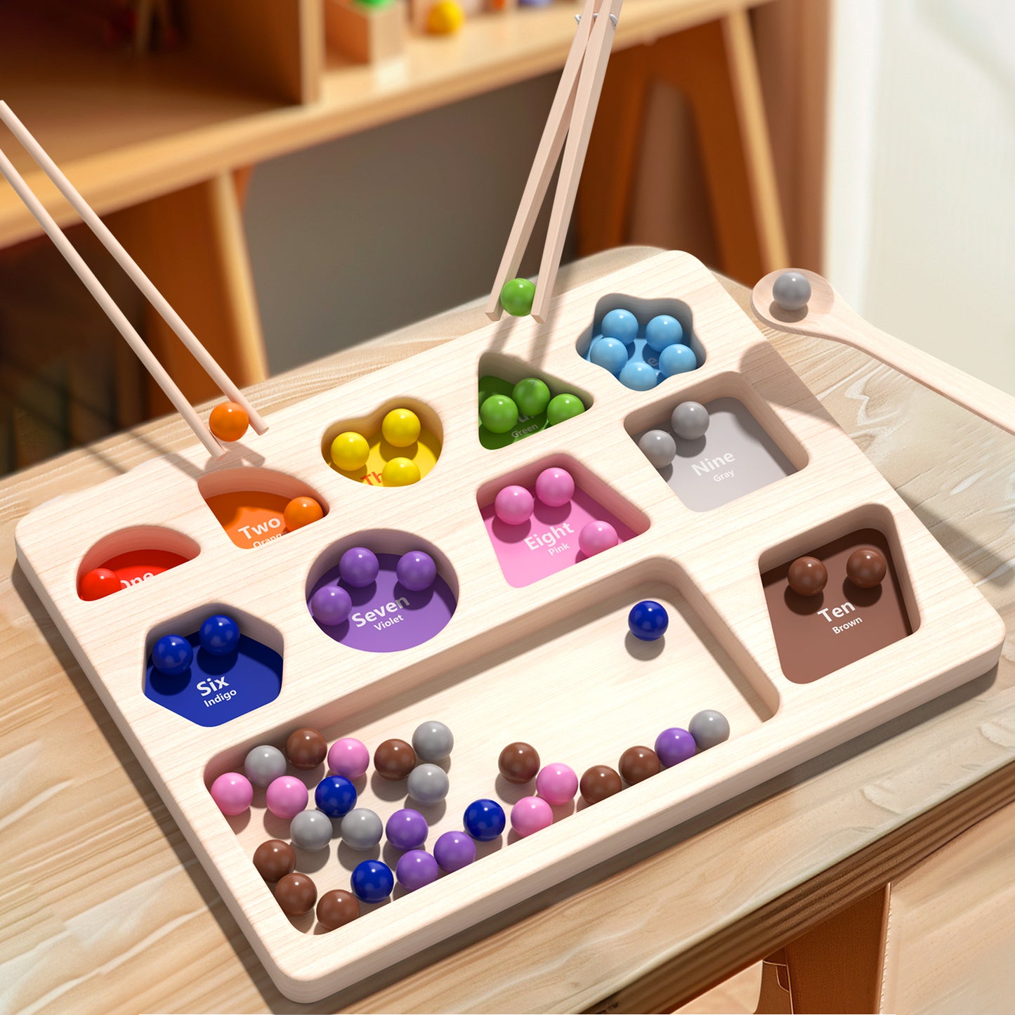Rainbow Wooden Stacking Toy β Montessori Learning & Creative Play