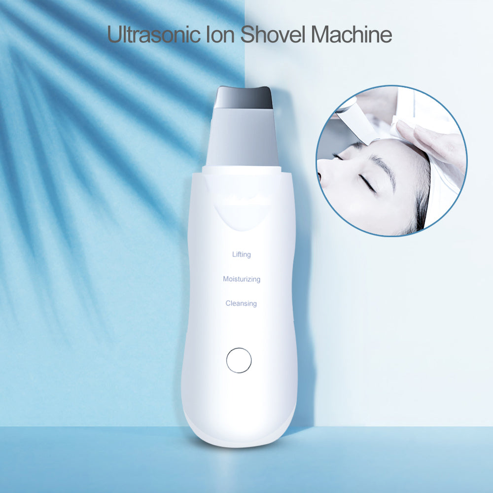 3-in-1 Ultrasonic Facial Skin Scrubber – Deep Clean, Lift & Nourish Your Skin at Home