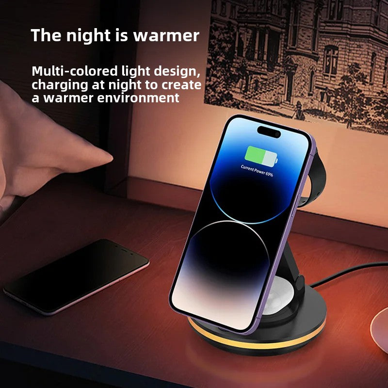 Magnetic Folding Wireless Charging Bracket β Fast, Convenient & Hands-Free Power Anytime