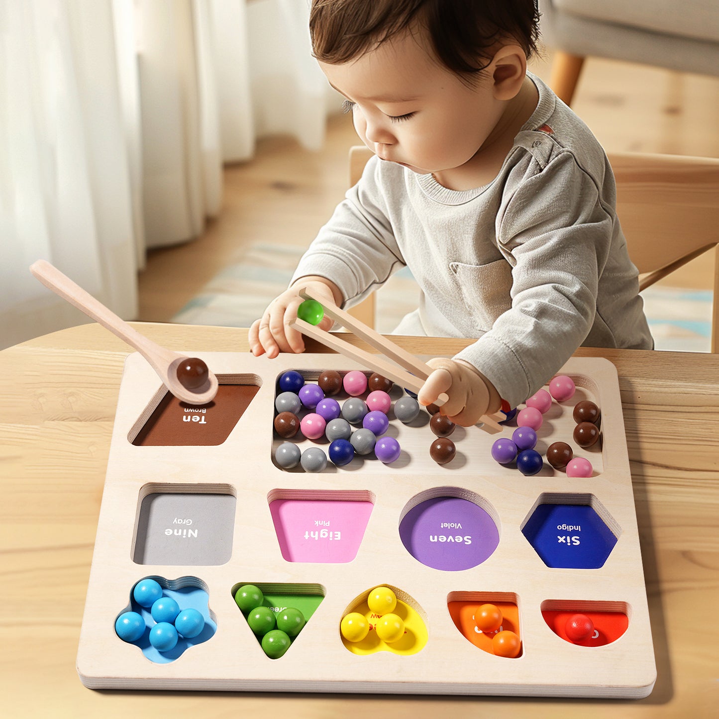Rainbow Wooden Stacking Toy β Montessori Learning & Creative Play