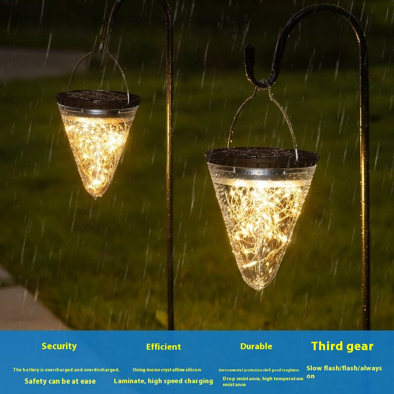 Solar Outdoor Waterproof Garden Light β Magical Cone Star Design for Elegant Night Ambience