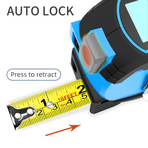 3-in-1 Laser Tape Measure β High-Precision Rangefinder, Ruler & Distance Meter for Smart Measurements