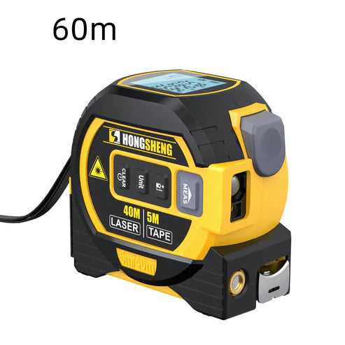 3-in-1 Laser Tape Measure β High-Precision Rangefinder, Ruler & Distance Meter for Smart Measurements