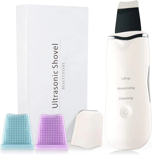 3-in-1 Ultrasonic Facial Skin Scrubber – Deep Clean, Lift & Nourish Your Skin at Home