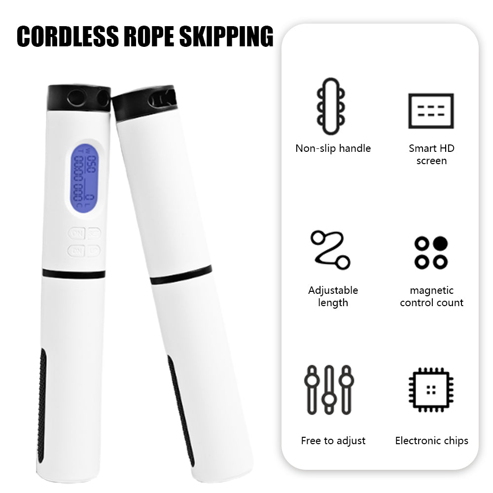 Cordless Smart Skipping Rope β Tangle-Free Indoor Fitness with Digital Counter