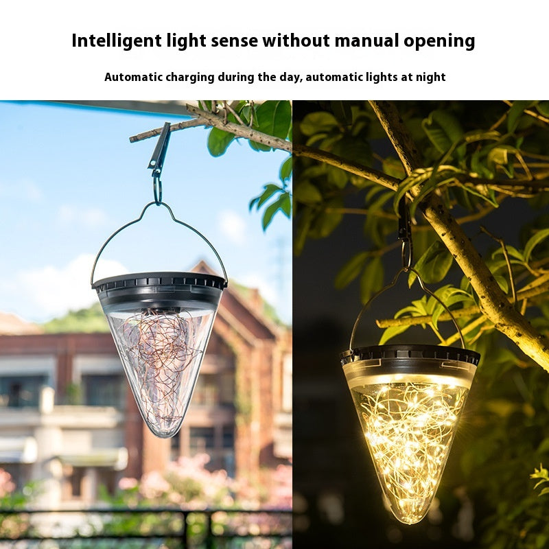 Solar Outdoor Waterproof Garden Light β Magical Cone Star Design for Elegant Night Ambience