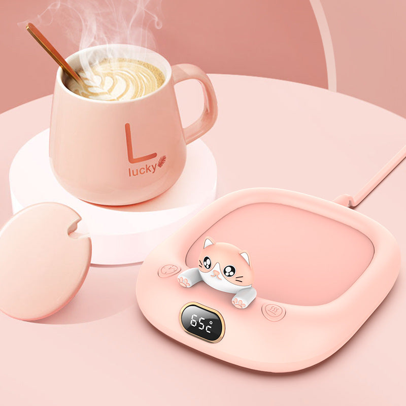 Pet-Themed Cup Warmer β Cute, Cozy & Constant Temperature Mug Holder for Home & Office