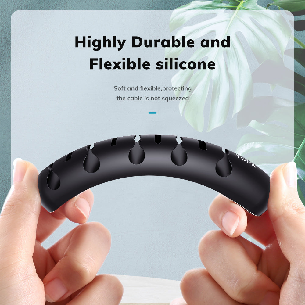 TOPK Cable Organizer & Magnetic Plug Box β Flexible, Tidy & Smart Cable Management for Home & Office