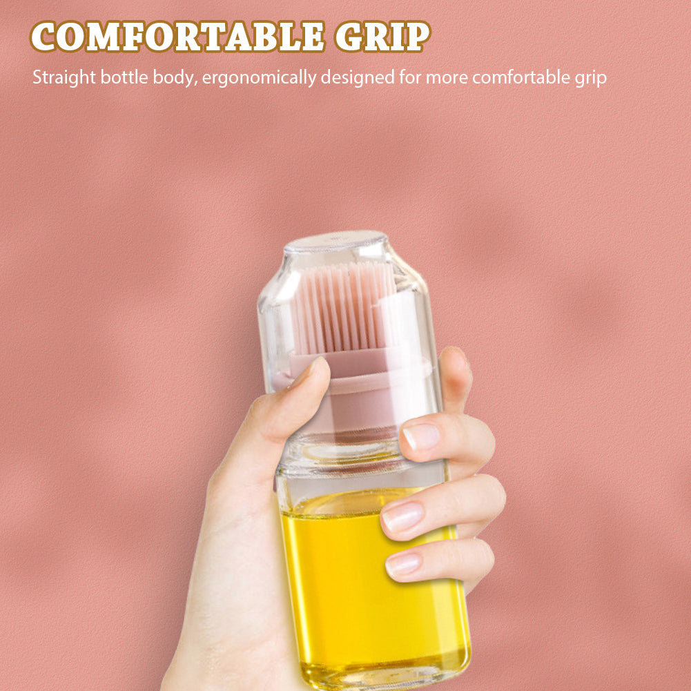 Silicone Oil Bottle with Brush β No-Mess Oiling for BBQ, Baking & Kitchen Ease
