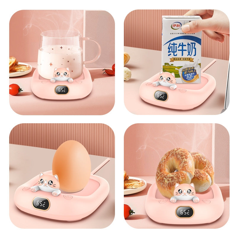 Pet-Themed Cup Warmer β Cute, Cozy & Constant Temperature Mug Holder for Home & Office