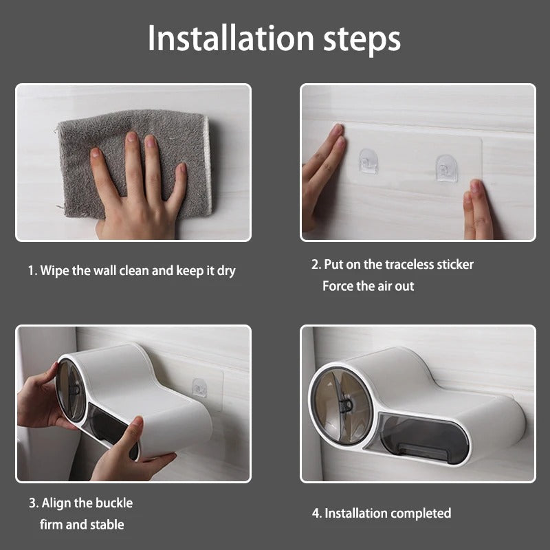 Bathroom Roll Holder β Sleek, Durable & Space-Saving Toilet Paper Storage