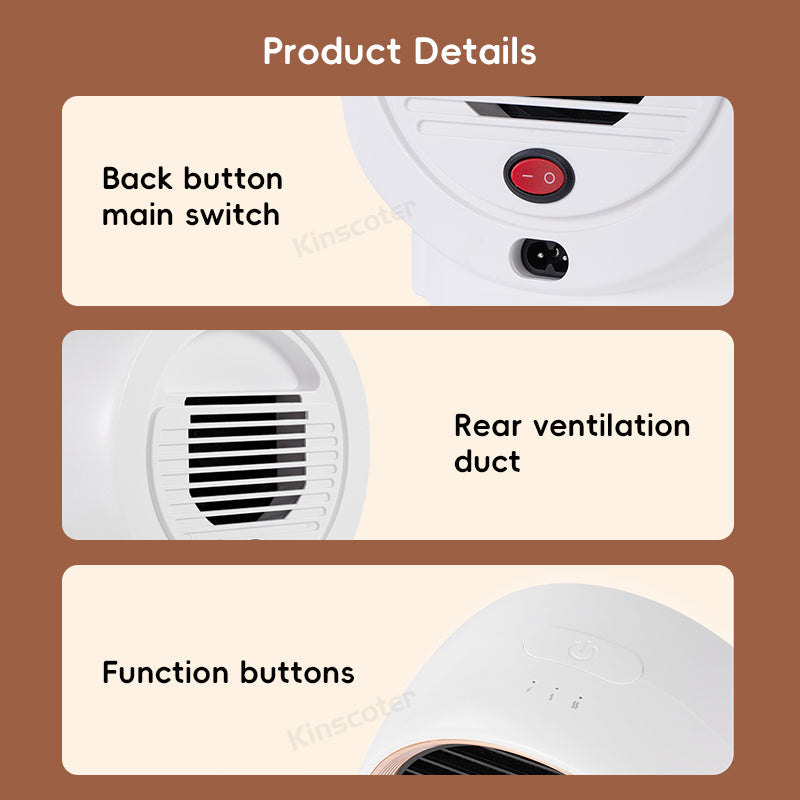 Desktop Mini Fan Heater – Cozy, Compact & Energy-Saving Warmth for Winter Comfort