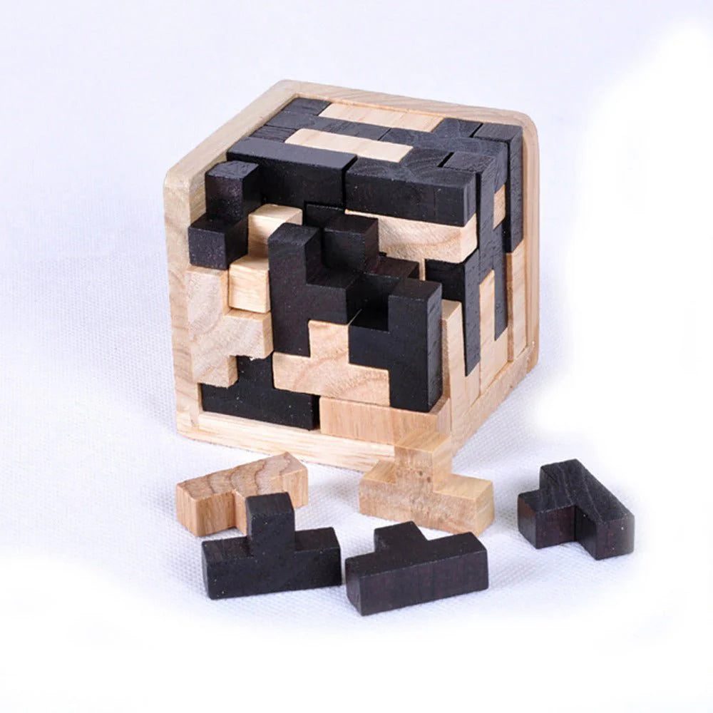 3D Wooden Luban Puzzle – Brain-Teasing Fun & Smart Learning for All Ages