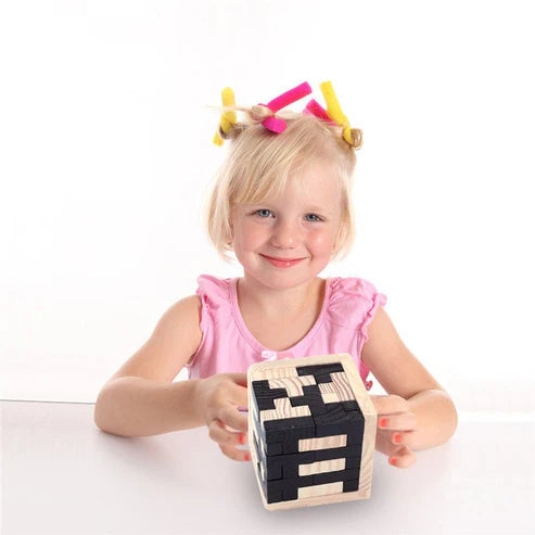 3D Wooden Luban Puzzle – Brain-Teasing Fun & Smart Learning for All Ages