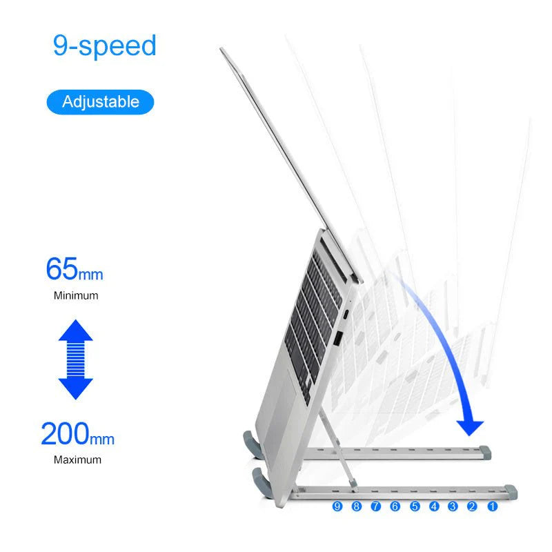 Folding Lifting Desktop Notebook & Tablet Stand β Adjustable, Ergonomic & Space-Saving Workstation Upgrade