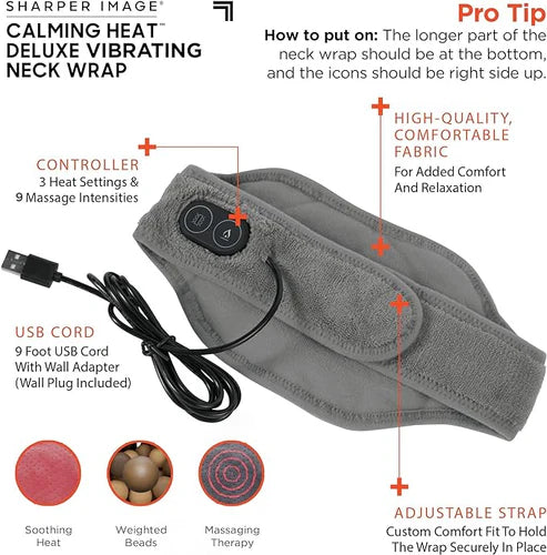 Heated Neck Wrap Massager β Instant Relief for Neck & Shoulder Tension