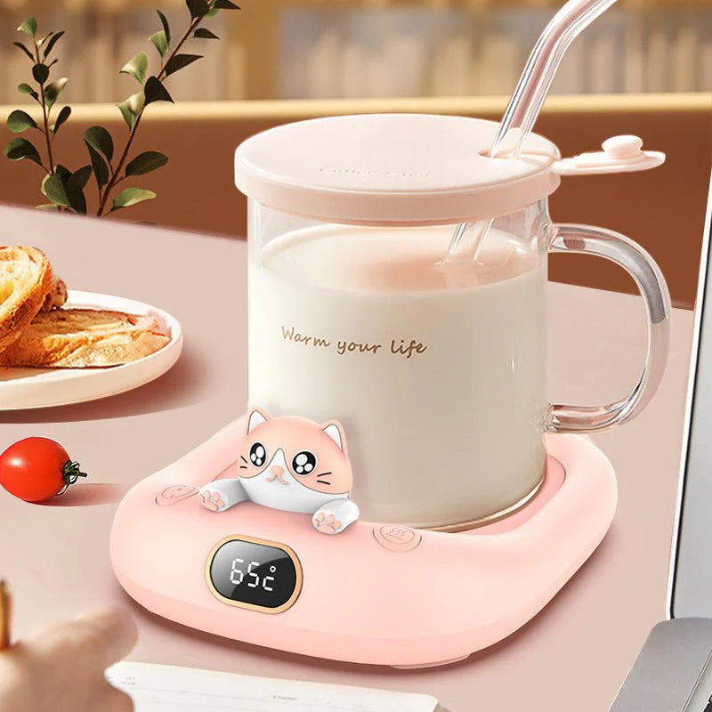 Pet-Themed Cup Warmer β Cute, Cozy & Constant Temperature Mug Holder for Home & Office
