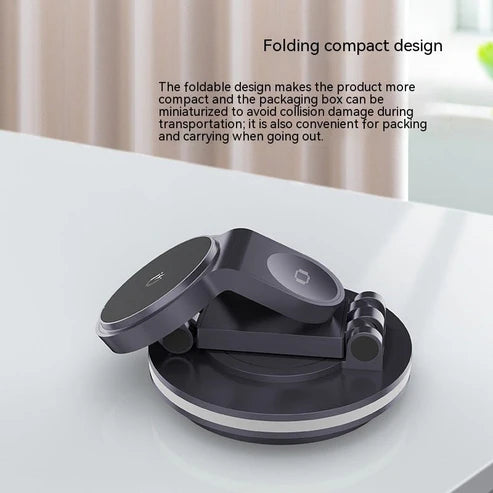 Magnetic Folding Wireless Charging Bracket β Fast, Convenient & Hands-Free Power Anytime