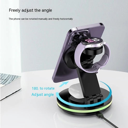 Magnetic Folding Wireless Charging Bracket β Fast, Convenient & Hands-Free Power Anytime
