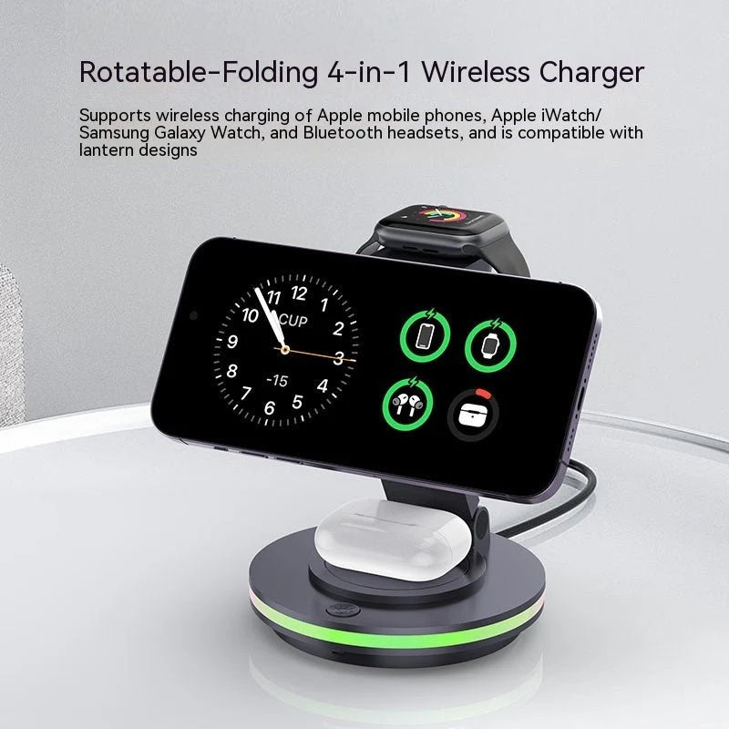 Magnetic Folding Wireless Charging Bracket β Fast, Convenient & Hands-Free Power Anytime
