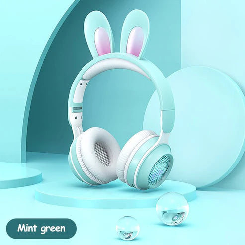 Wireless Bunny Ear Headphones β Light-Up Style, Crystal Sound & Total Comfort