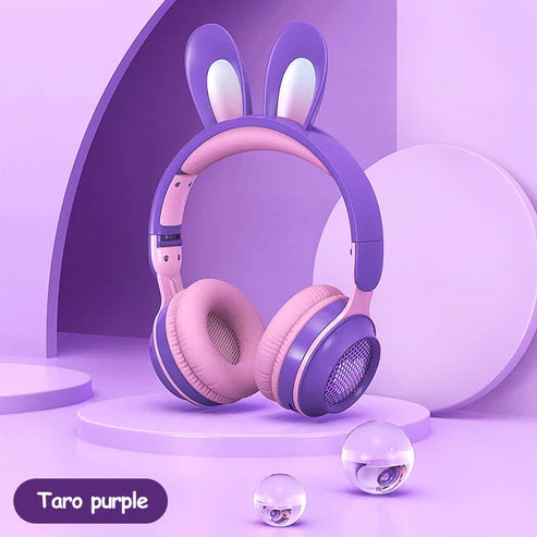 Wireless Bunny Ear Headphones β Light-Up Style, Crystal Sound & Total Comfort