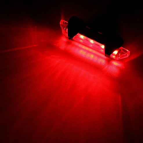 USB Rechargeable LED Bicycle Light โ Powerful, Rainproof & Safe Front & Rear Cycling Lamp