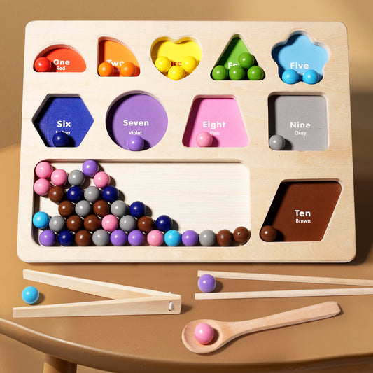Rainbow Wooden Stacking Toy – Montessori Learning & Creative Play